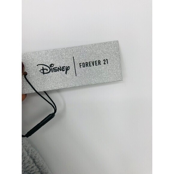 Forever 21 x Disney Pajama Shorts Faux Shearling Size M Gray Bambi - Picture 11 of 11